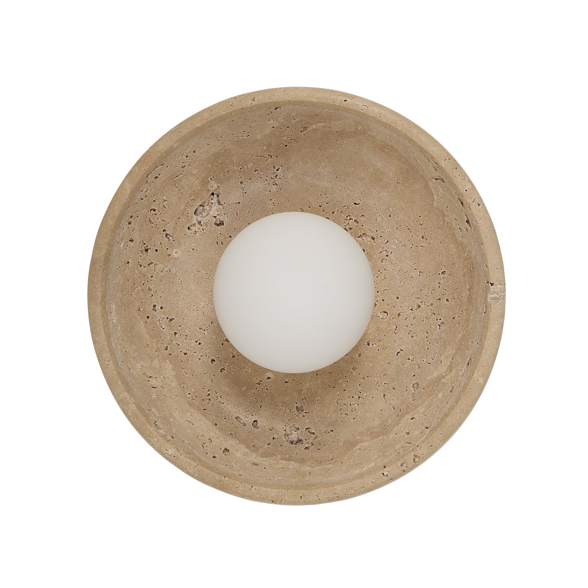 Myrtos shown from a second angle to highlight the arm curve and shade silhouette.