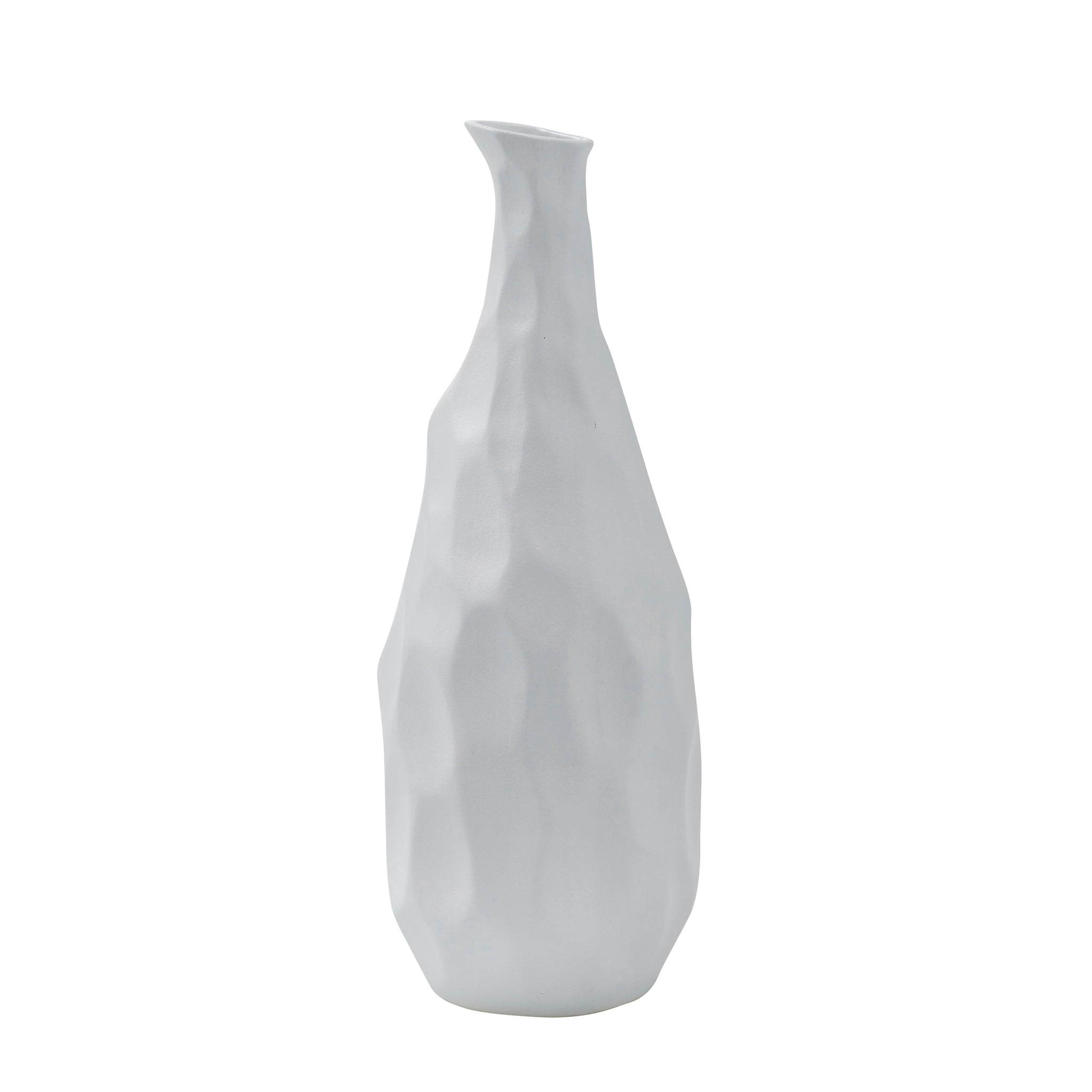 Blouin Vase by Renwil, white ceramic with a textured, sculptural design