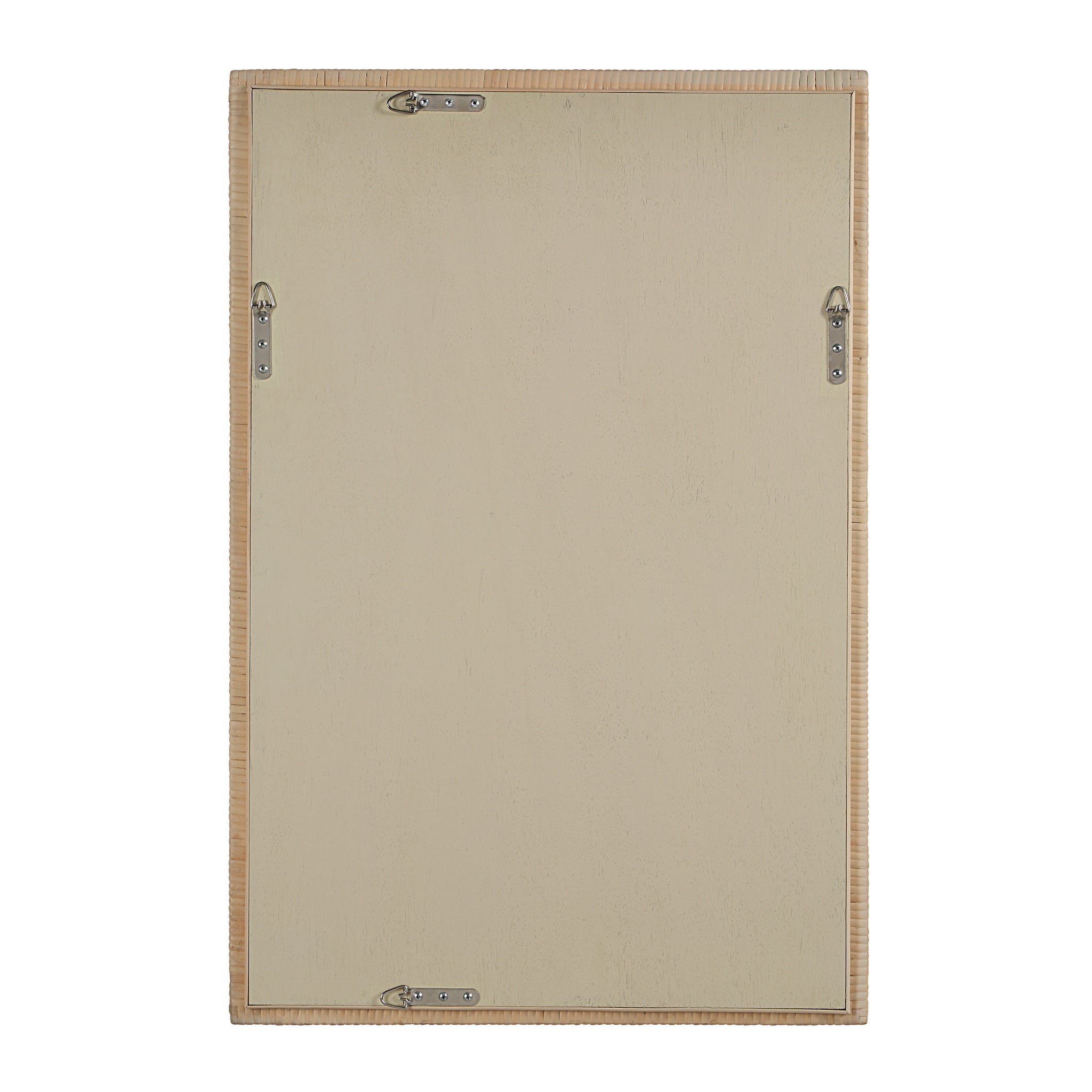 Back view of Sara mirror by Renwil, showing the smooth backing and mounting hardware.