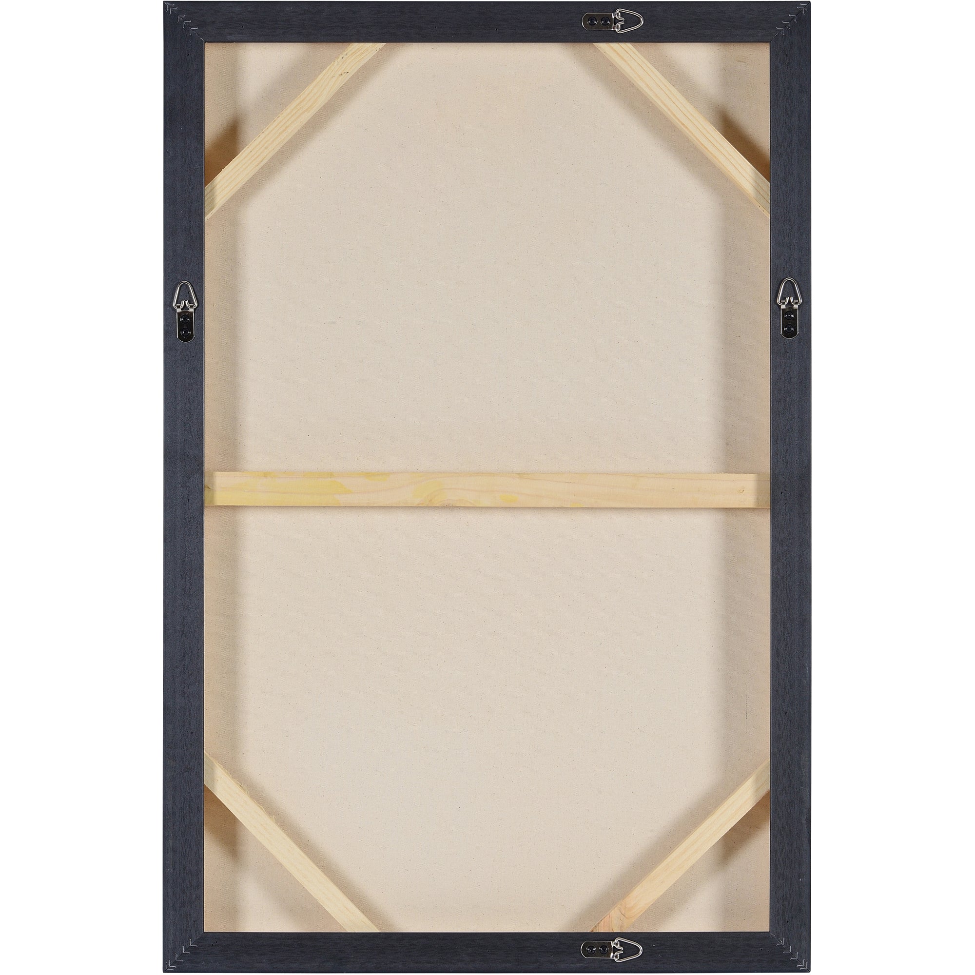 Telesto Canvas Art back view displaying the wooden frame and support structure.