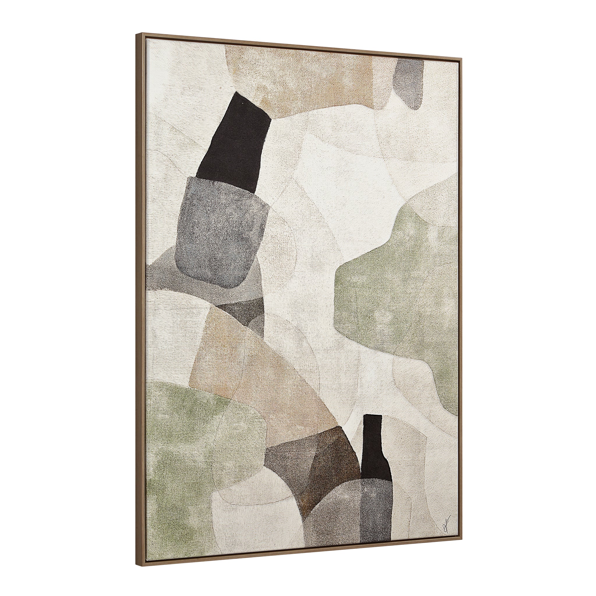 Nala Canvas Art showcasing abstract design with muted colors and a textured appearance.