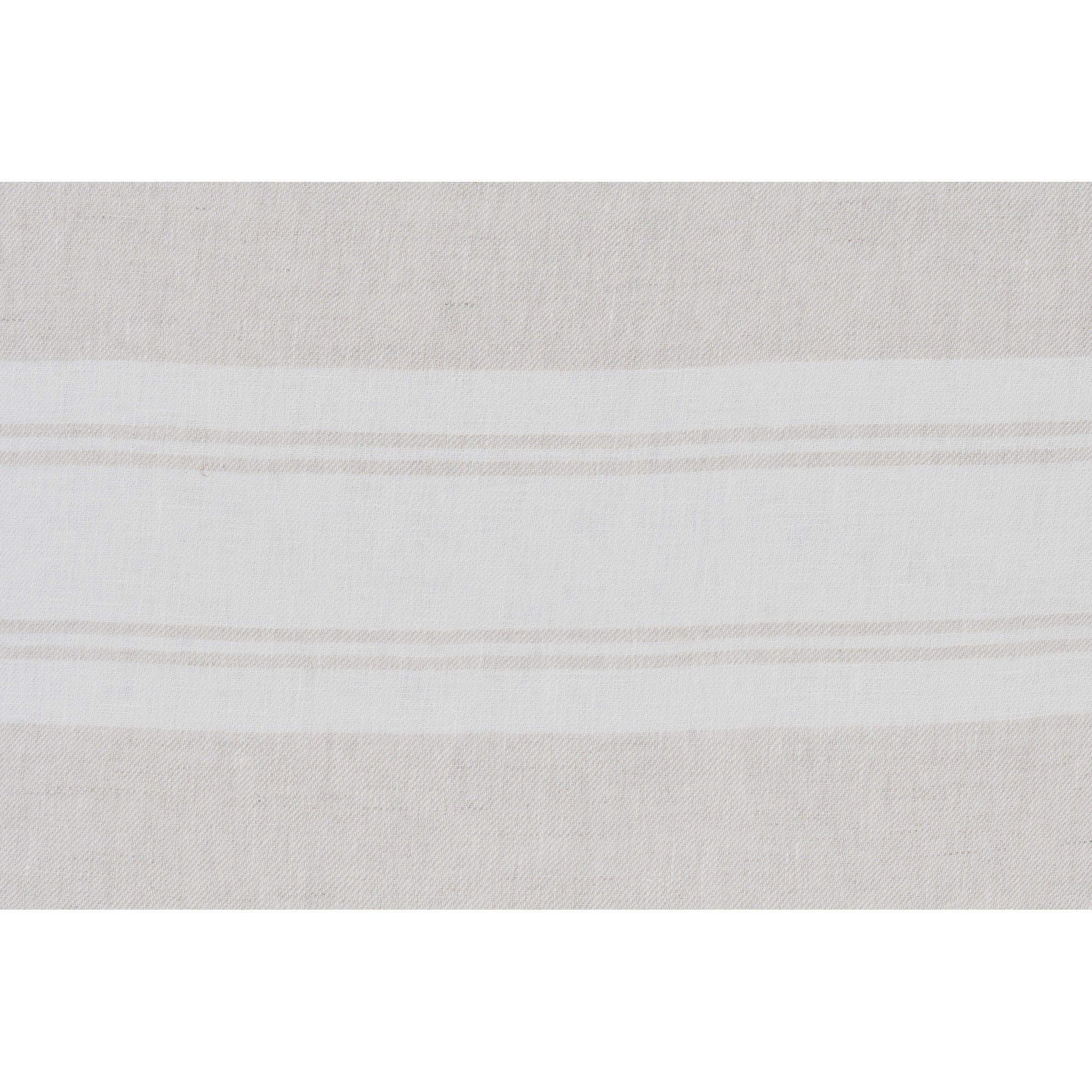 Close-up of Raelyn Indoor Pillow, highlighting the light gray fabric with white stripes.