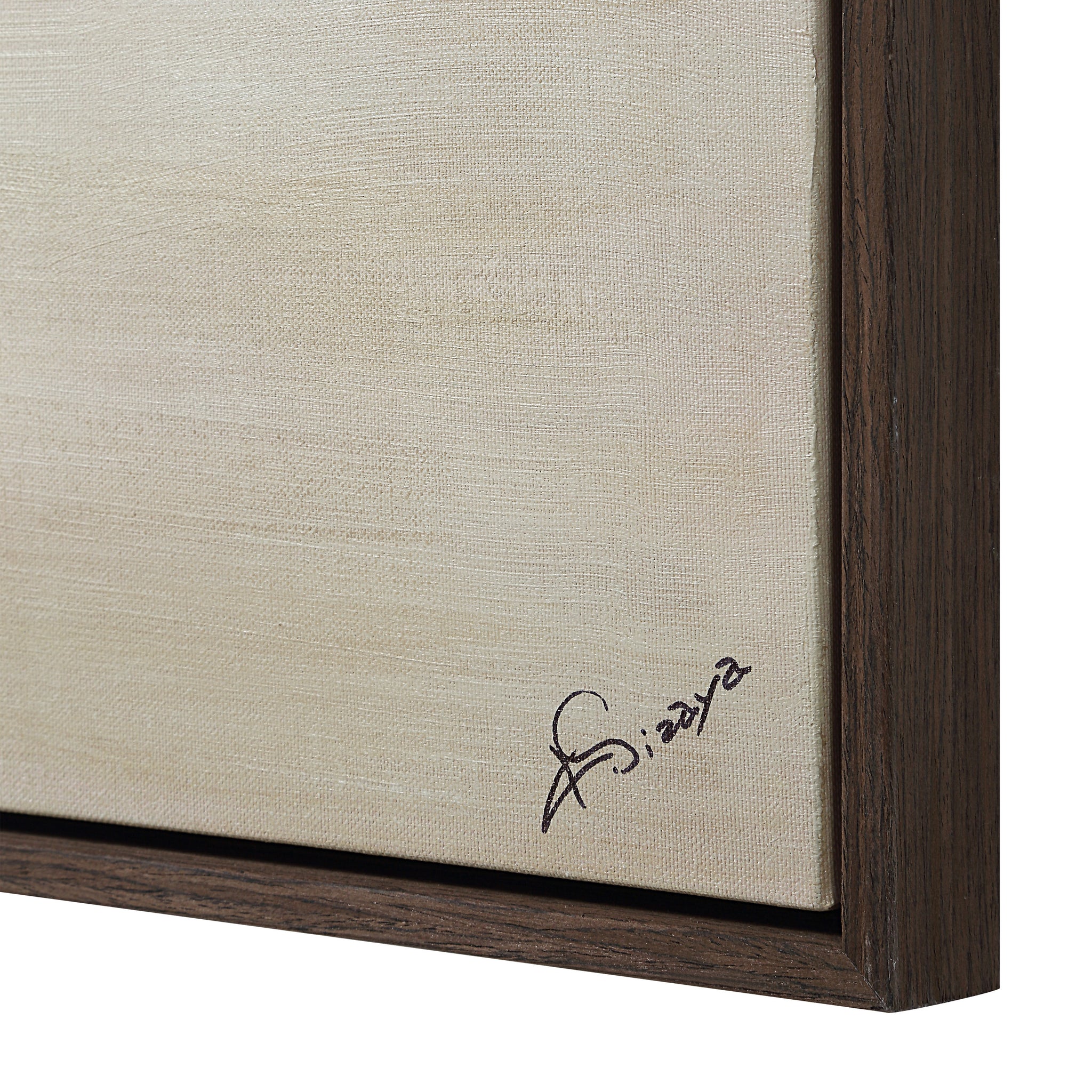 Lux canvas art by Renwil featuring a textured beige background and a wooden frame.