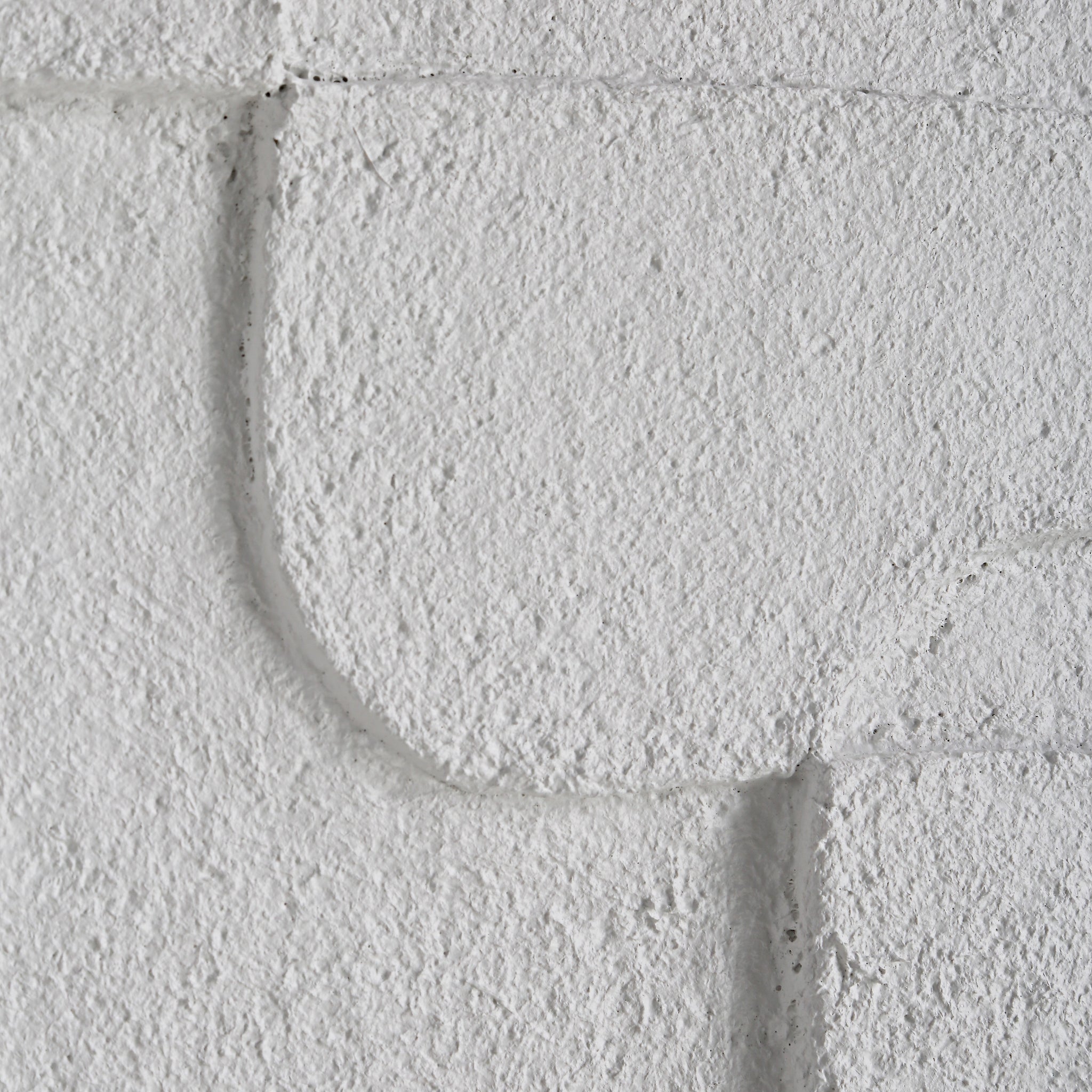 Close-up of Arches wall art by Renwil showcasing a smooth, white textured design.
