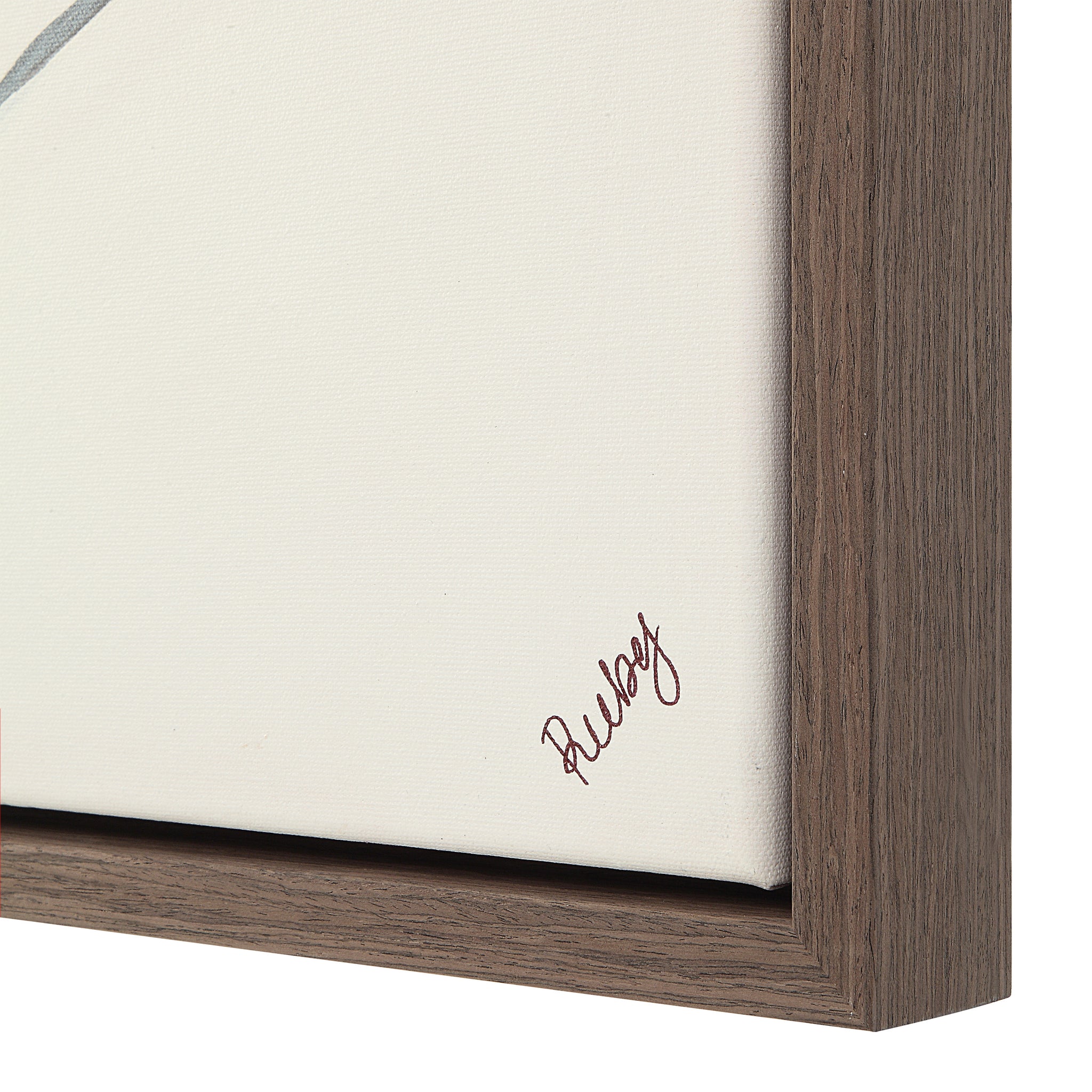 Lacadieu Canvas Art by Renwil, featuring a signature on a white canvas with a wooden frame.