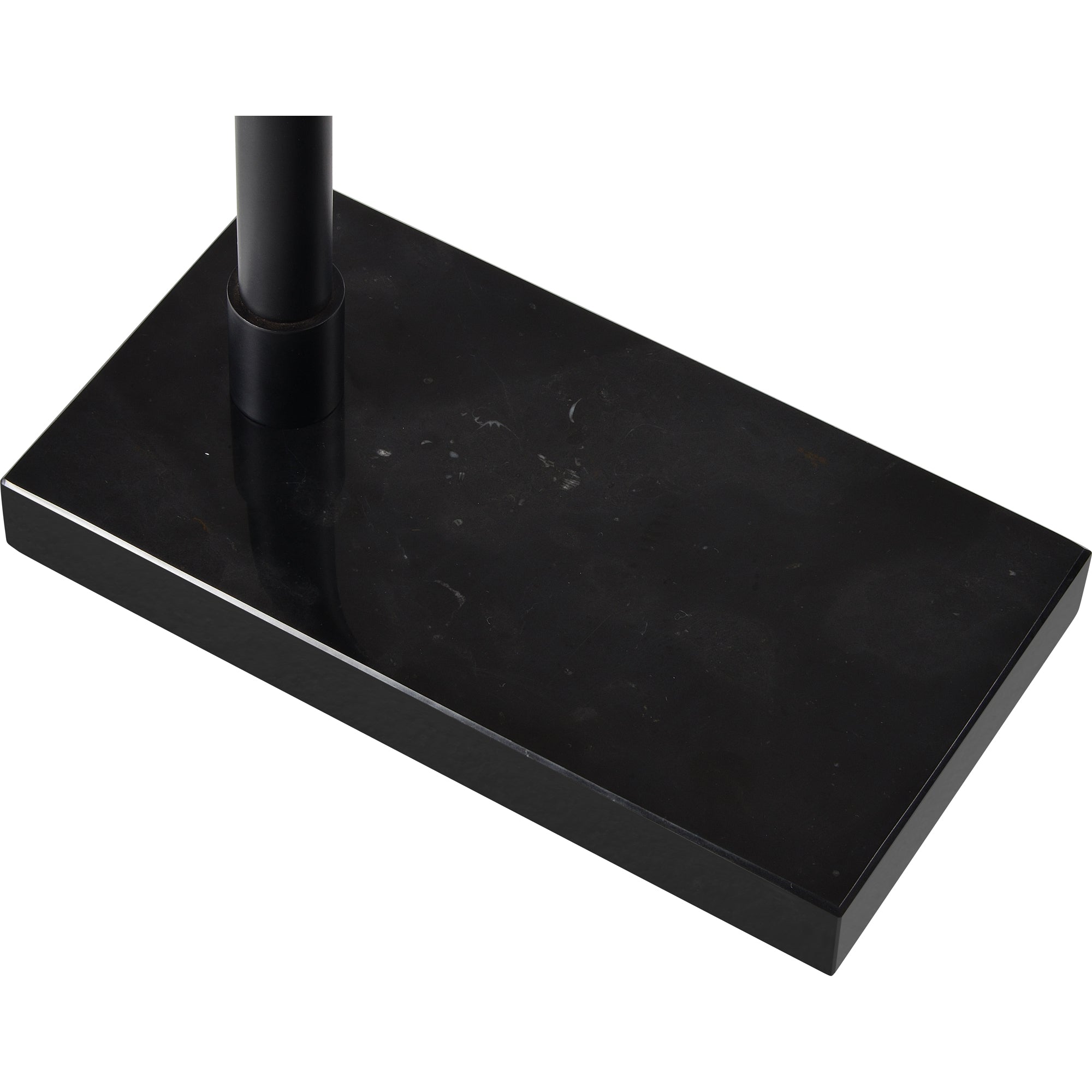 Fabolia Table Lamp base in black, highlighting a rectangular shape and smooth finish.