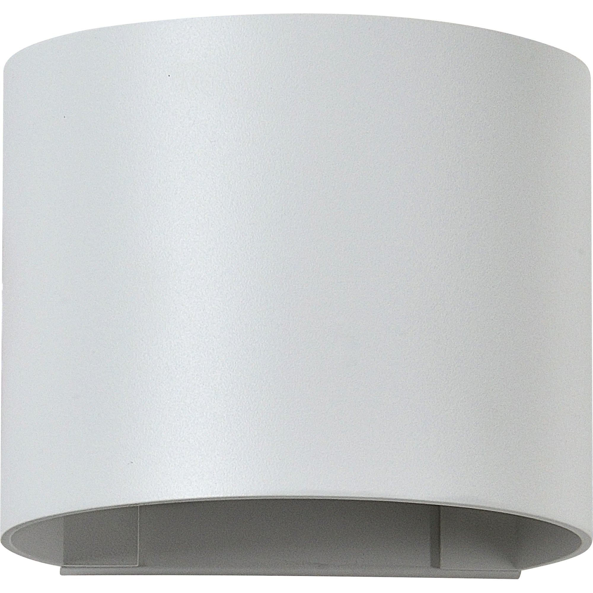 Zak Wall Sconce in white, cylindrical design with a smooth finish.