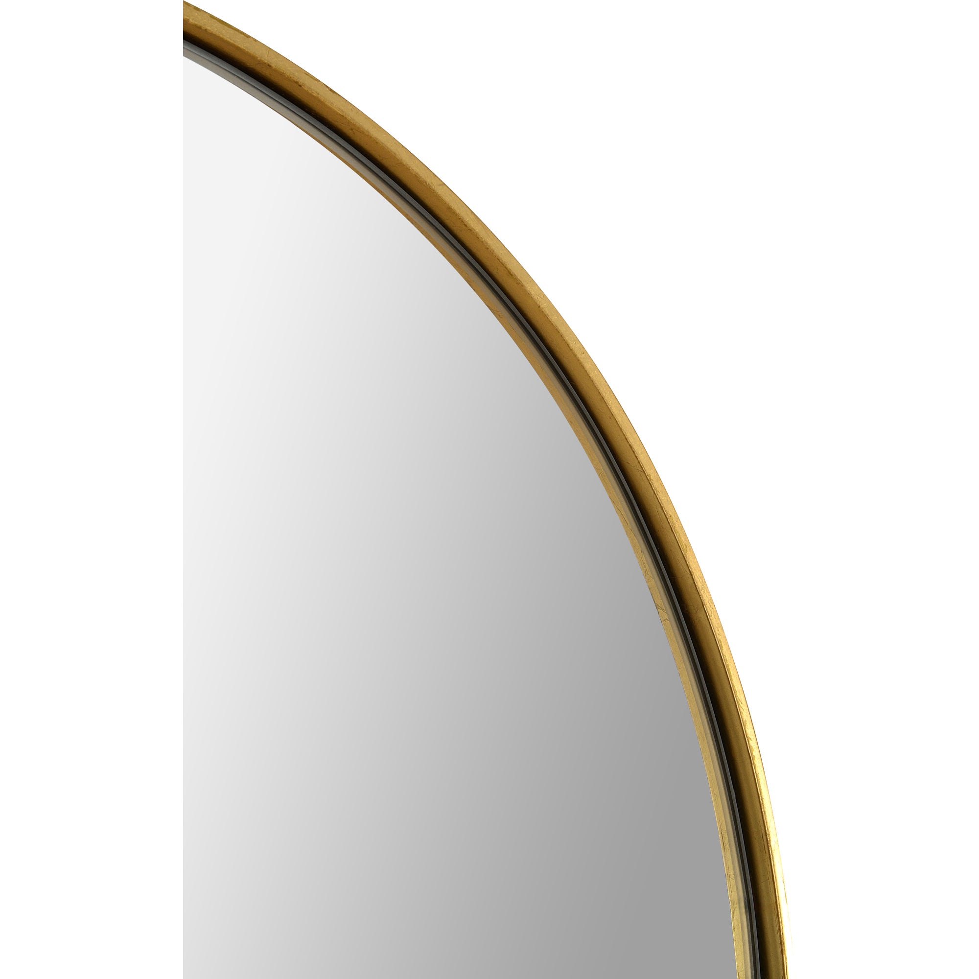 Close-up of Marius Full Length Mirror showing the gold frame detail