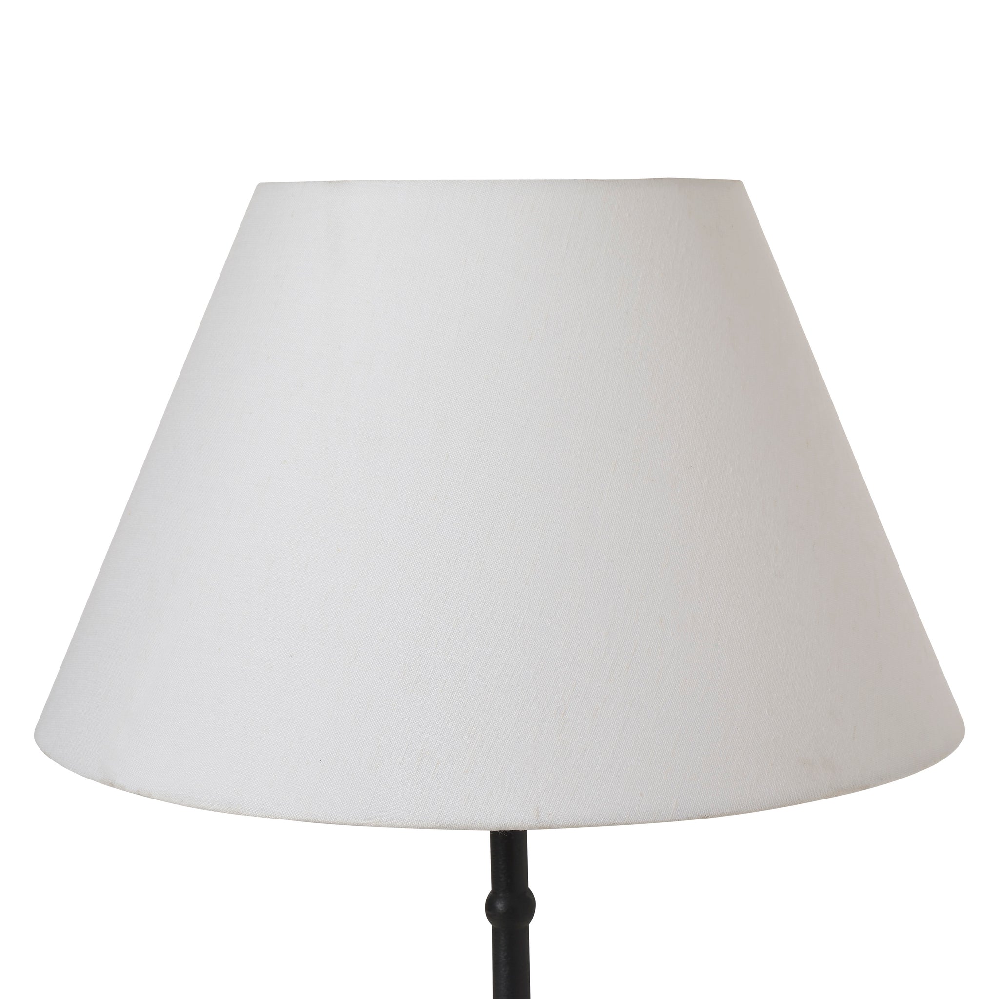 Kalista Table Lamp featuring a close-up of the white fabric shade