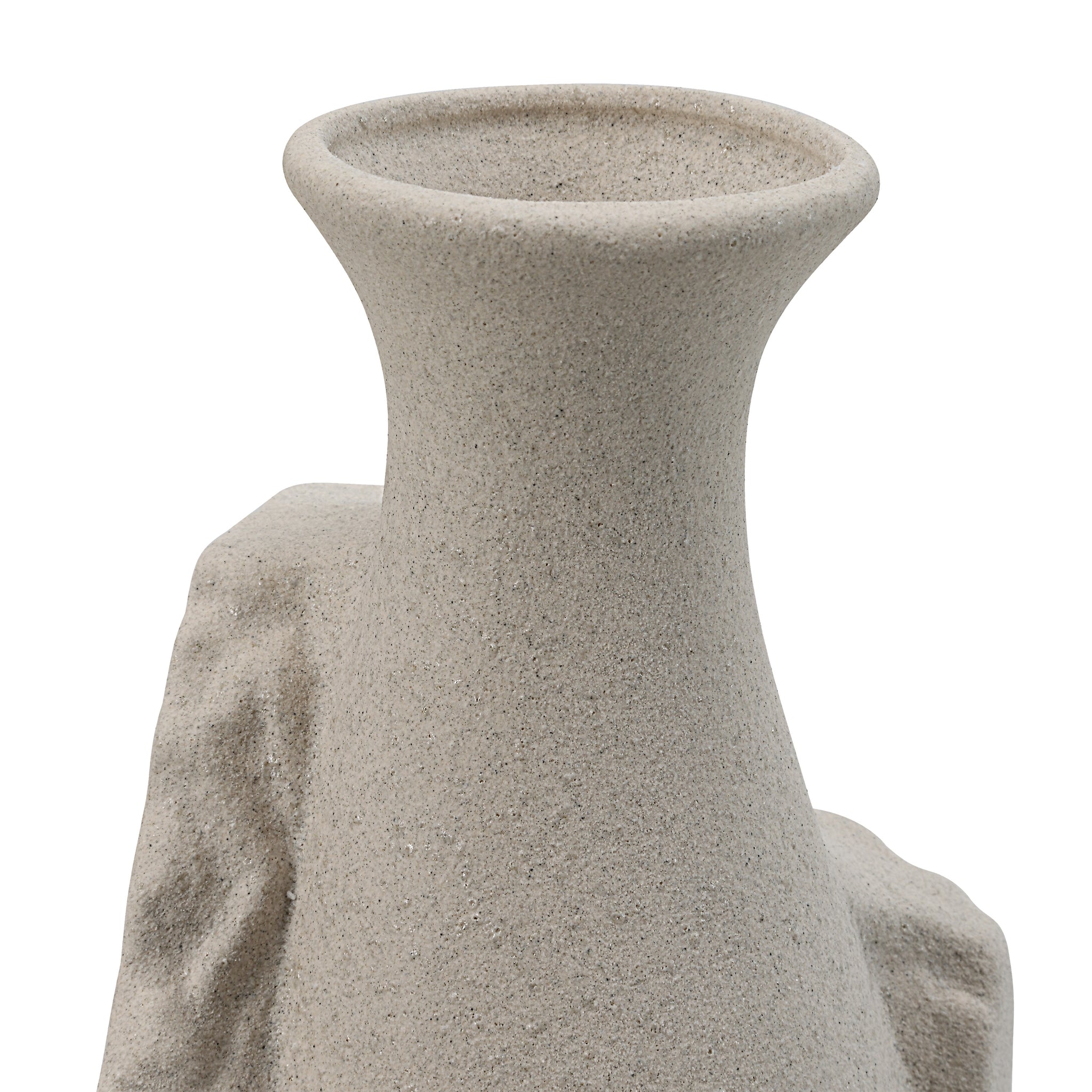 Close-up of Adonia Vase by Renwil showing the textured surface and narrow opening