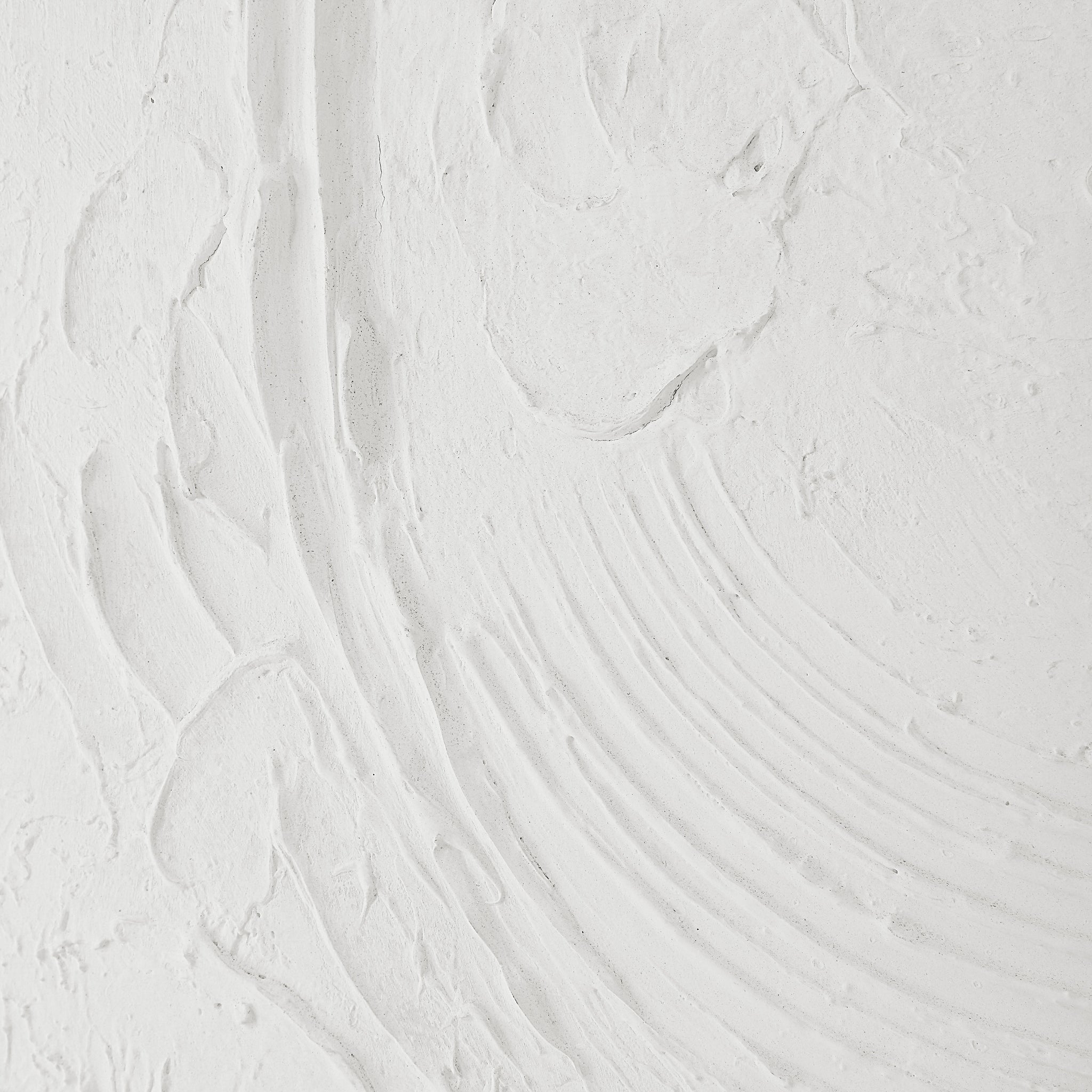 Close-up of Luz canvas art by Renwil highlighting the white textured details.