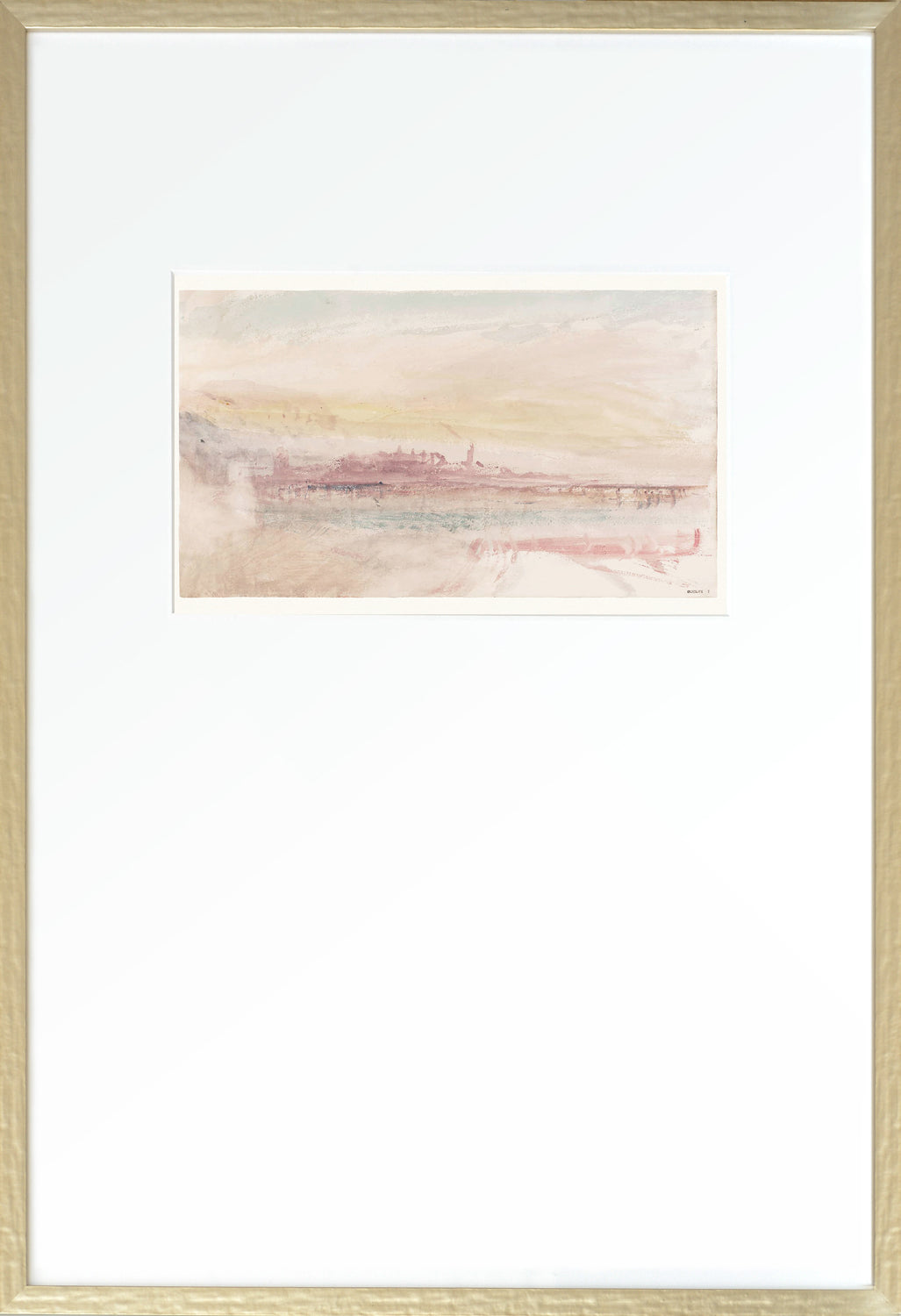 front view of Turner Scapes Blush I luxury Artwork