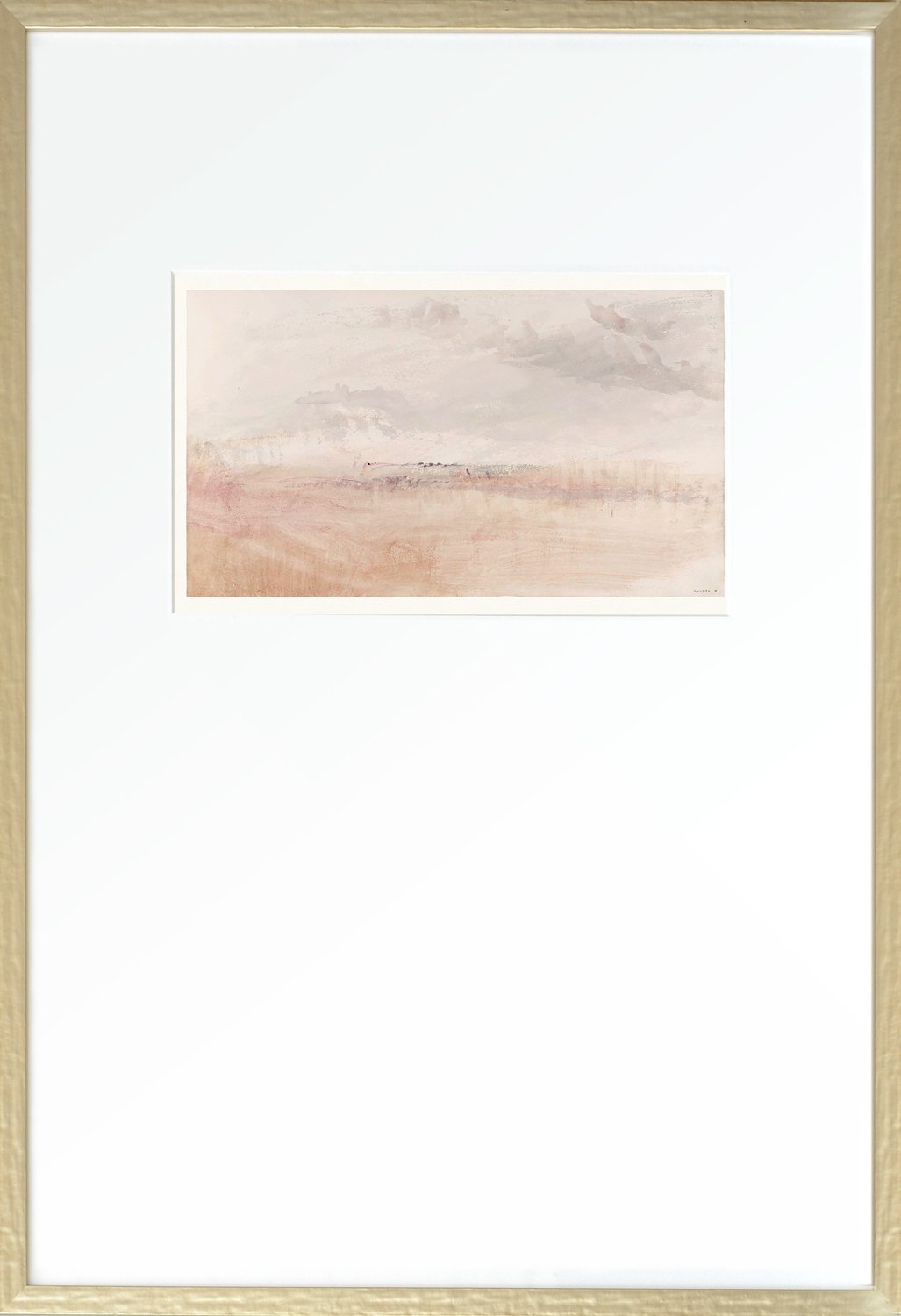 front view of Turner Scapes Blush II luxury Artwork