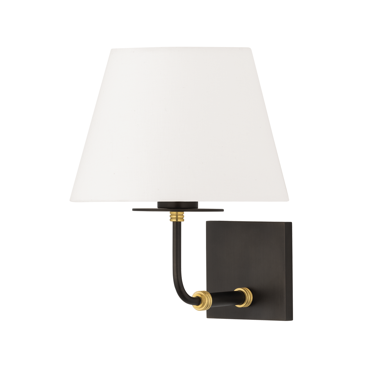 Crown Heights Wall Sconce in aged brass — a Hudson Valley wall sconce for bathrooms, hallways, and living rooms at Laurie Yapp Home.