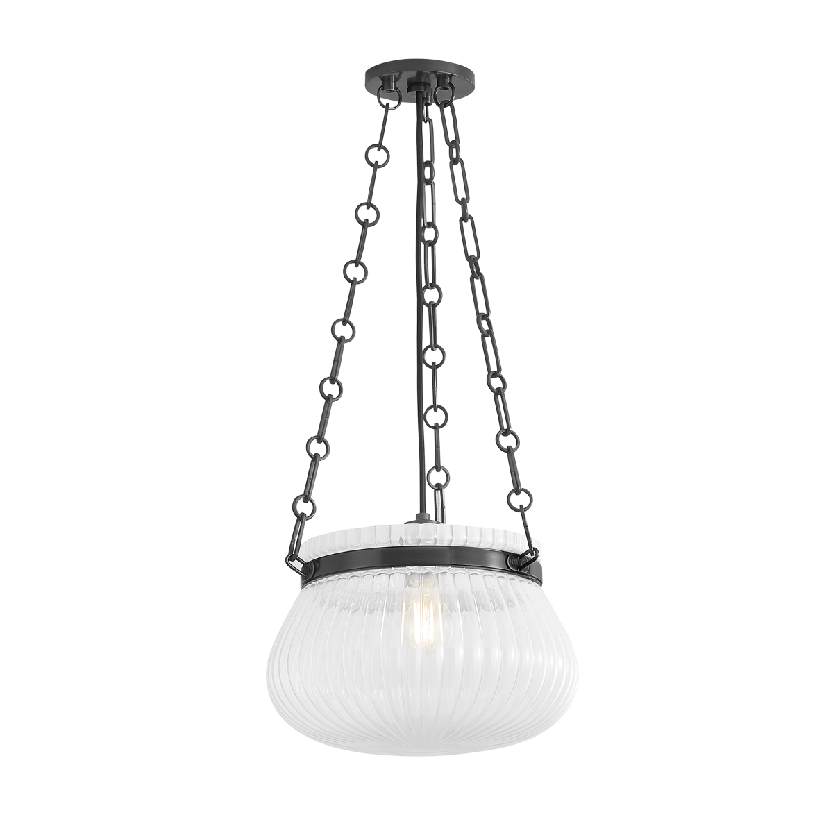 Granby Pendant 13" in bronze shown from a second angle to highlight the shade shape and metal detail.