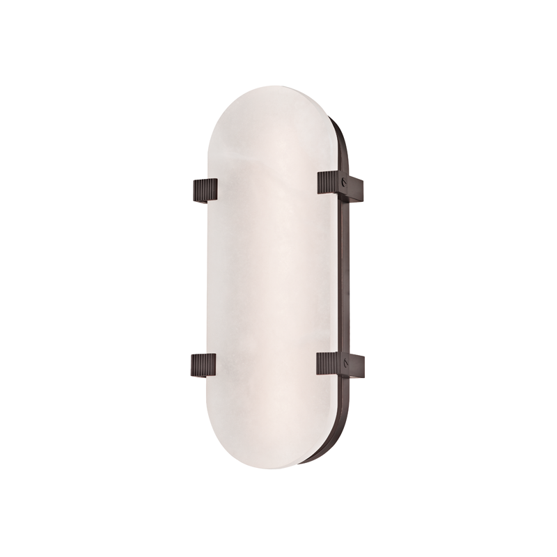 Skylar Wall Sconce 5.75" x 13.75" in aged brass — a Hudson Valley wall sconce for bathrooms, hallways, and living rooms at Laurie Yapp Home.