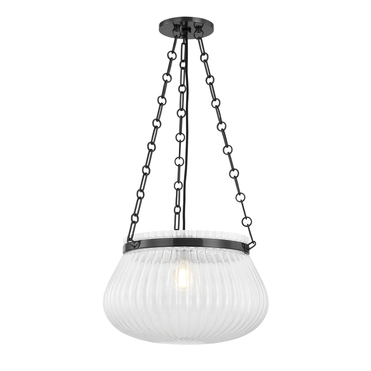 Granby Pendant 17" in bronze shown from a second angle to highlight the shade shape and metal detail.