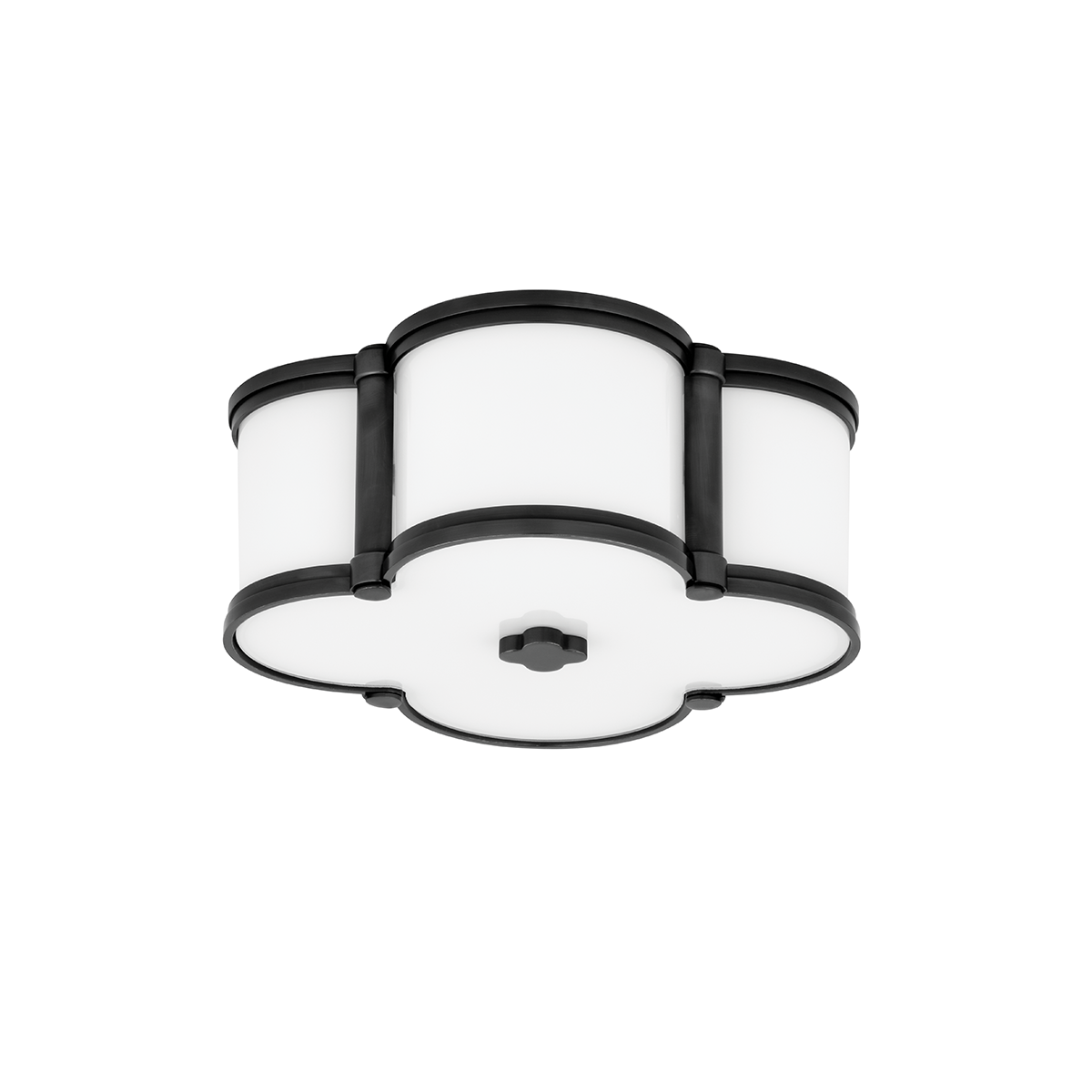 Chandler Flush Mount 12.5" in aged brass — a Hudson Valley flush mount for hallways, bedrooms, and entryways at Laurie Yapp Home.
