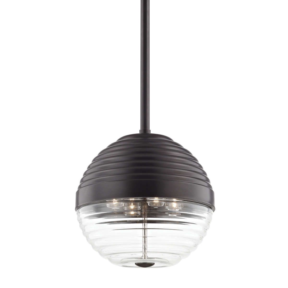 Easton Pendant 14" in bronze shown from a second angle to highlight the shade shape and metal detail.