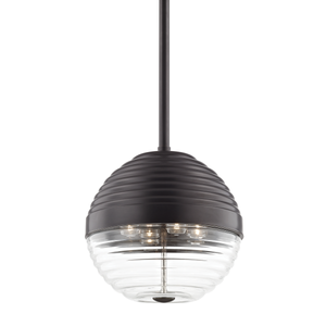 Easton Pendant 14" in bronze shown from a second angle to highlight the shade shape and metal detail.