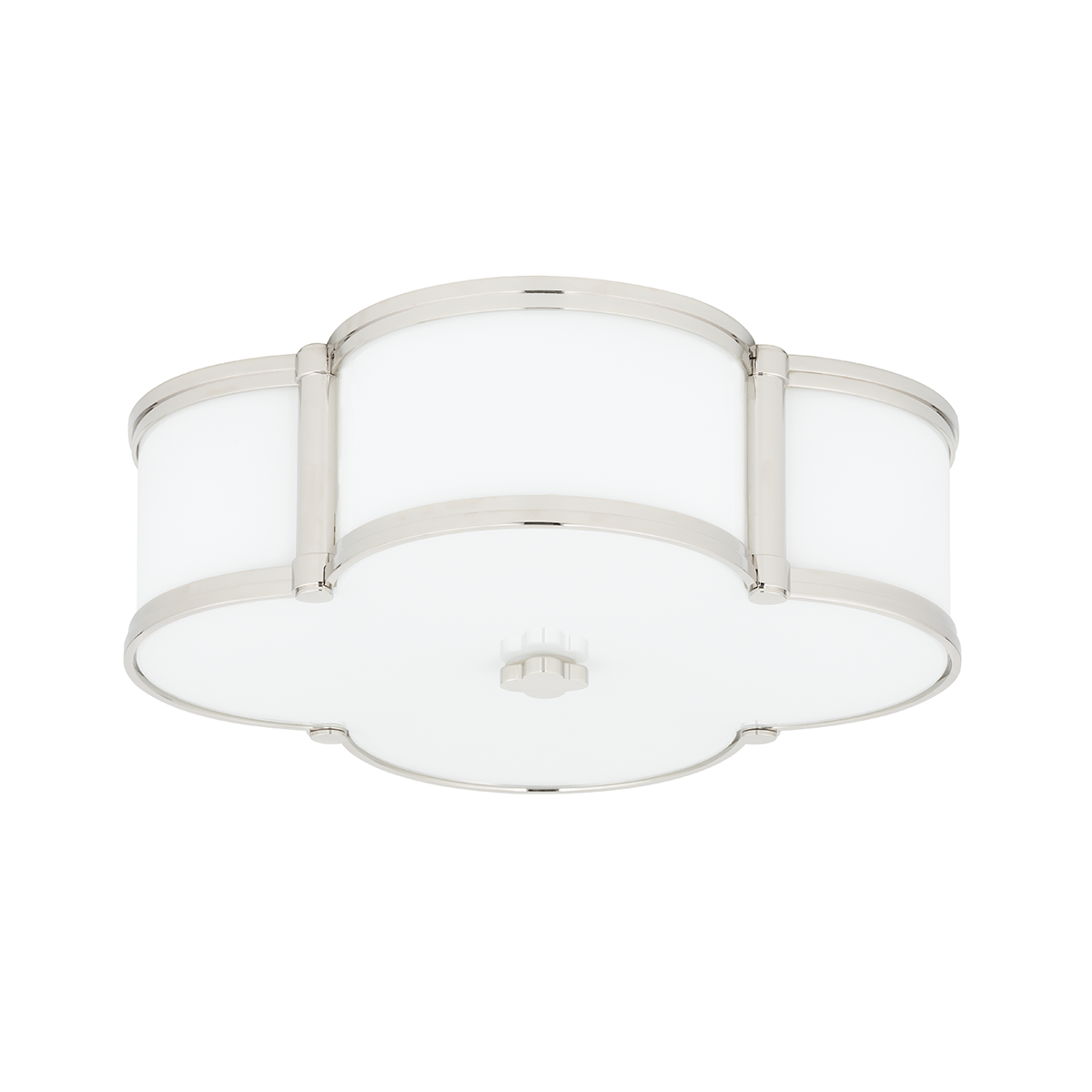 Chandler Flush Mount 16.75" in aged brass — a Hudson Valley flush mount for hallways, bedrooms, and entryways at Laurie Yapp Home.