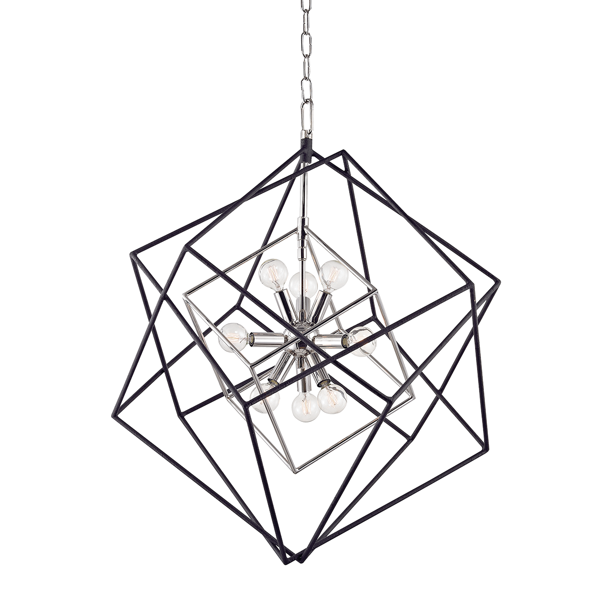 Roundout Chandelier 26" in aged brass — a Hudson Valley chandelier for dining rooms, entries, and living rooms at Laurie Yapp Home.