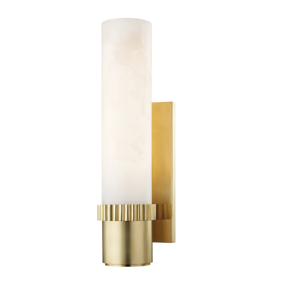 Argon Wall Sconce in aged brass — a Hudson Valley wall sconce for bathrooms, hallways, and living rooms at Laurie Yapp Home.