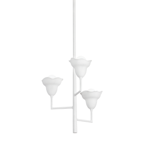 Alora Pendant shown from a second angle to highlight the shade shape and metal detail.