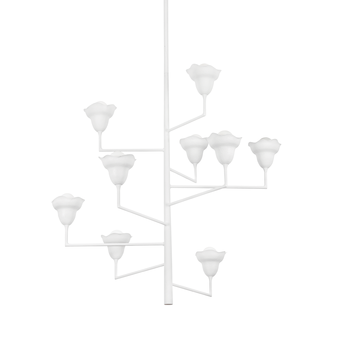 Alora Chandelier 44" shown from a second angle to highlight the frame, arms, and shade detail.