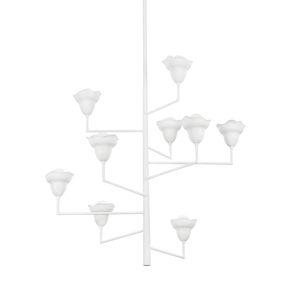 Alora Chandelier 44" shown from a second angle to highlight the frame, arms, and shade detail.