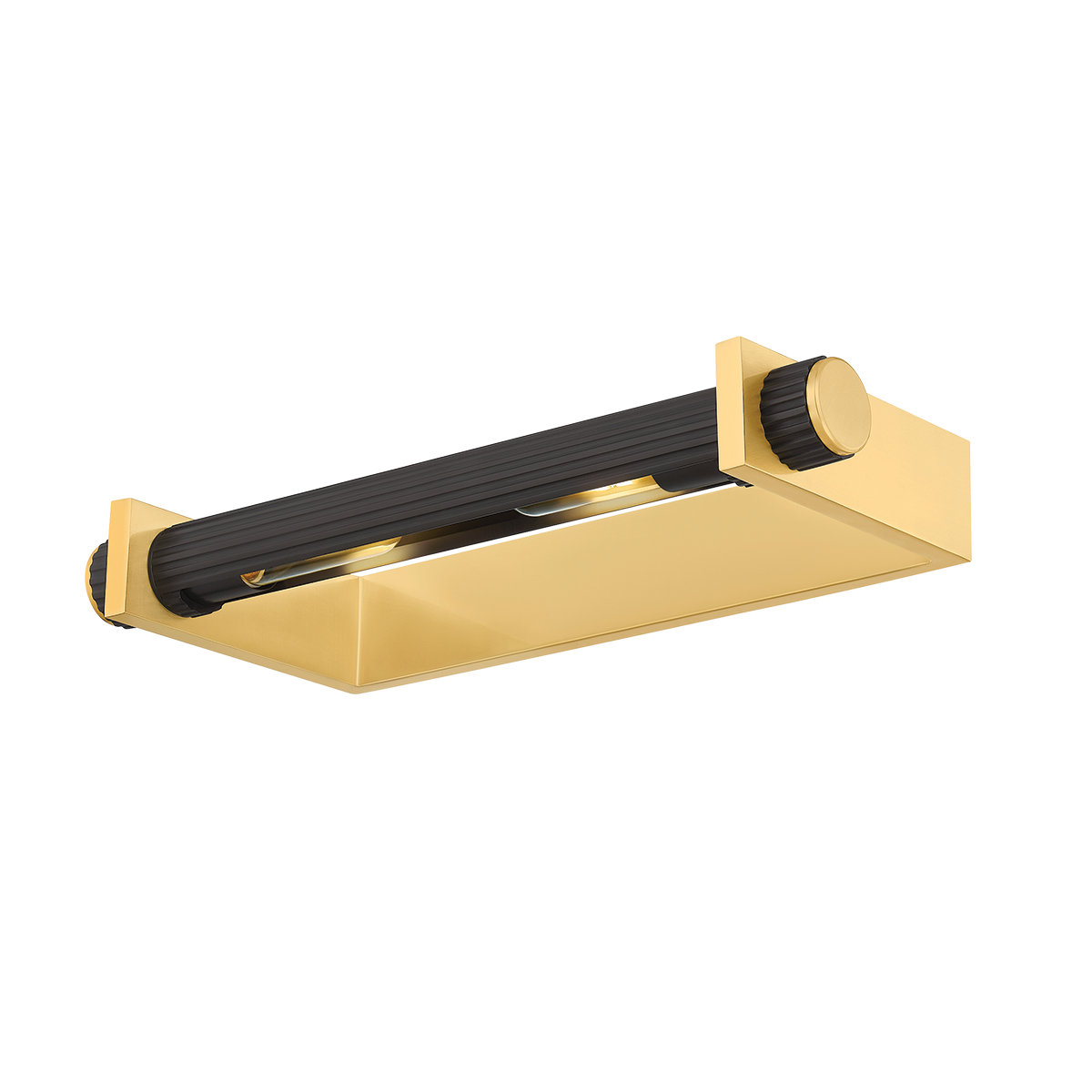 Judd Picture Light 18.5" in aged brass — a Hudson Valley picture light for gallery walls and reading nooks at Laurie Yapp Home.