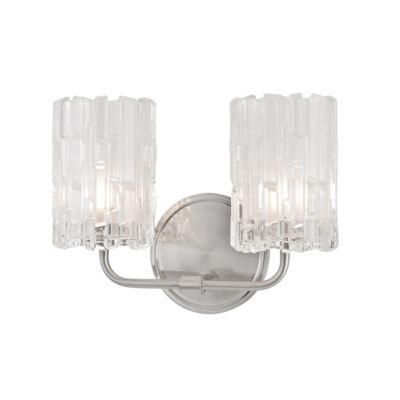 Dexter Bath And Vanity 11.25" in satin nickel — a Hudson Valley bath and vanity for bathrooms and powder rooms at Laurie Yapp Home.