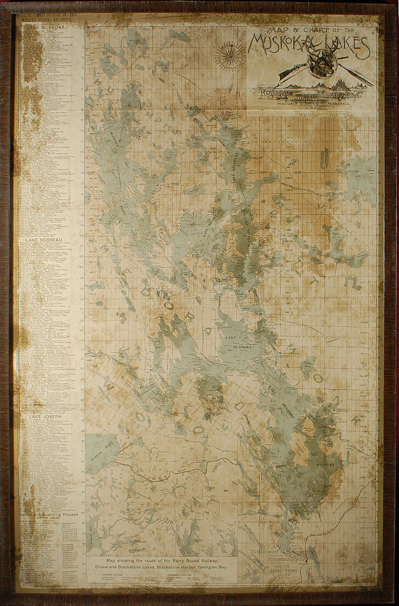 Map – Muskoka Lakes wall art