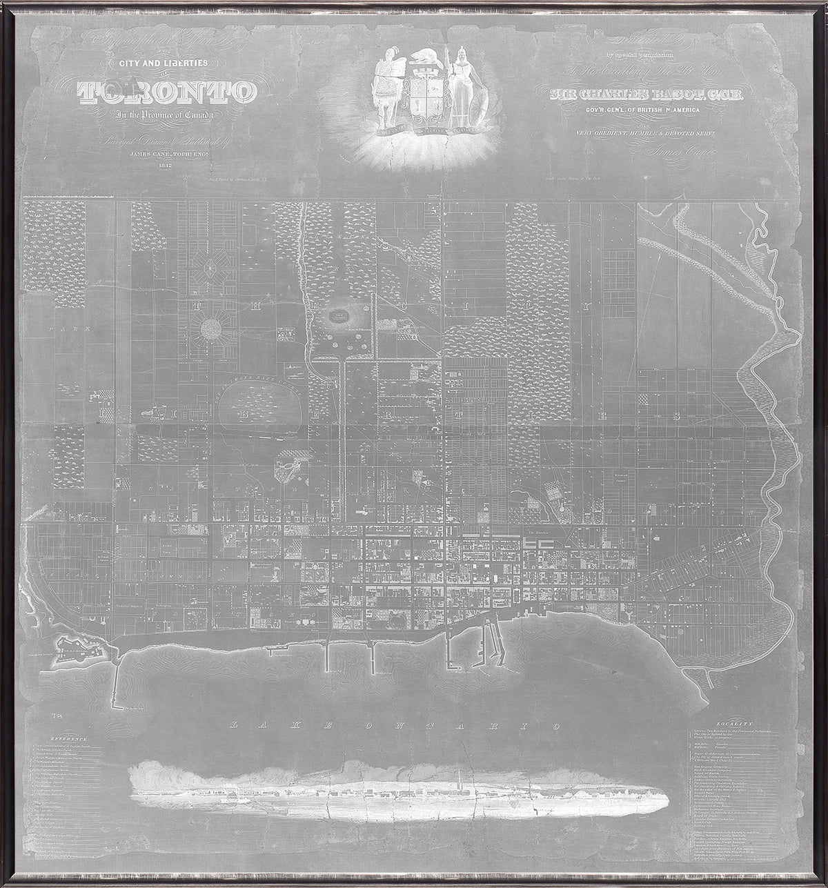 Map – City & Liberties Of Toronto wall art