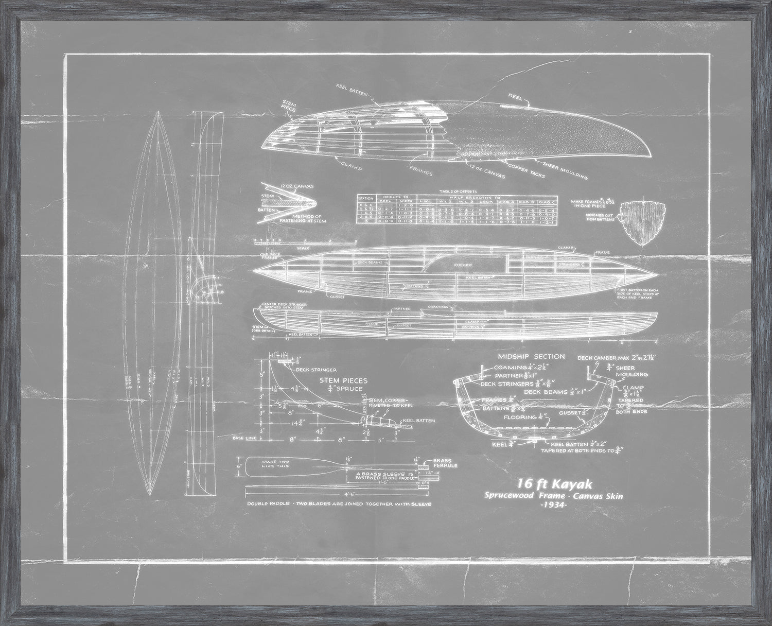Kayak — still life fine art print in neutral tones at Laurie Yapp Home