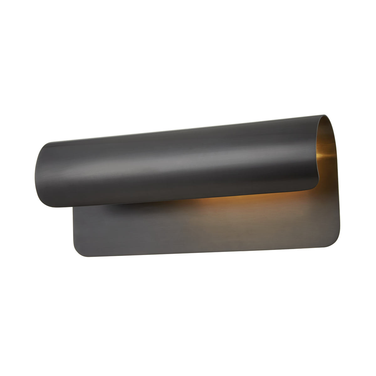 Accord Wall Sconce 5.5" x 13" in bronze shown from a second angle to highlight the arm curve and shade silhouette.