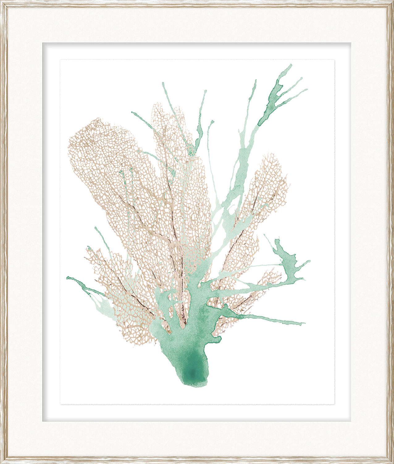 Spa Coral Pair I/II Bundle — abstract fine art print in pastel tones at Laurie Yapp Home
