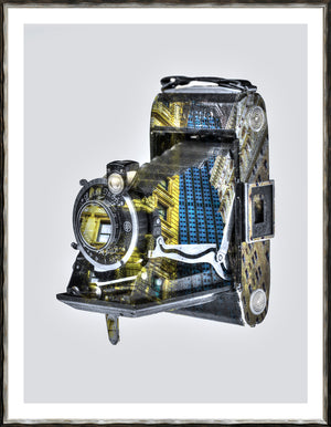 Vintage Camera I — architecture and travel fine art print in cool tones at Laurie Yapp Home