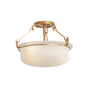 Lowerre Semi Flush 16.5" — a Hudson Valley semi flush for hallways, bedrooms, and entryways at Laurie Yapp Home.