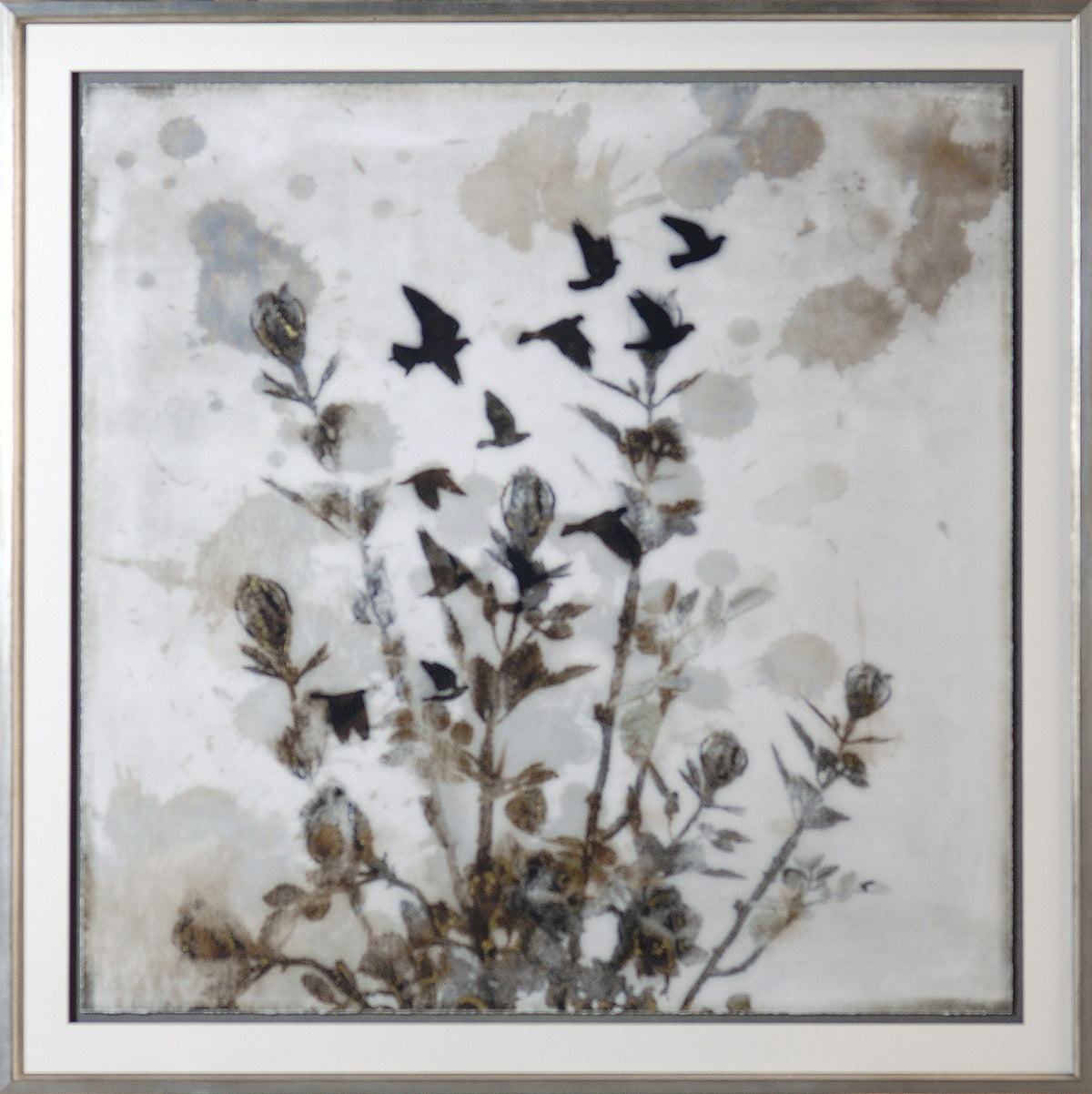 Floral in Flight & Uncaged Pair Bundle — figurative fine art print in warm tones at Laurie Yapp Home