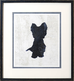Canine Companion Silhouette Quartet Bundle — figurative fine art print shown from another angle