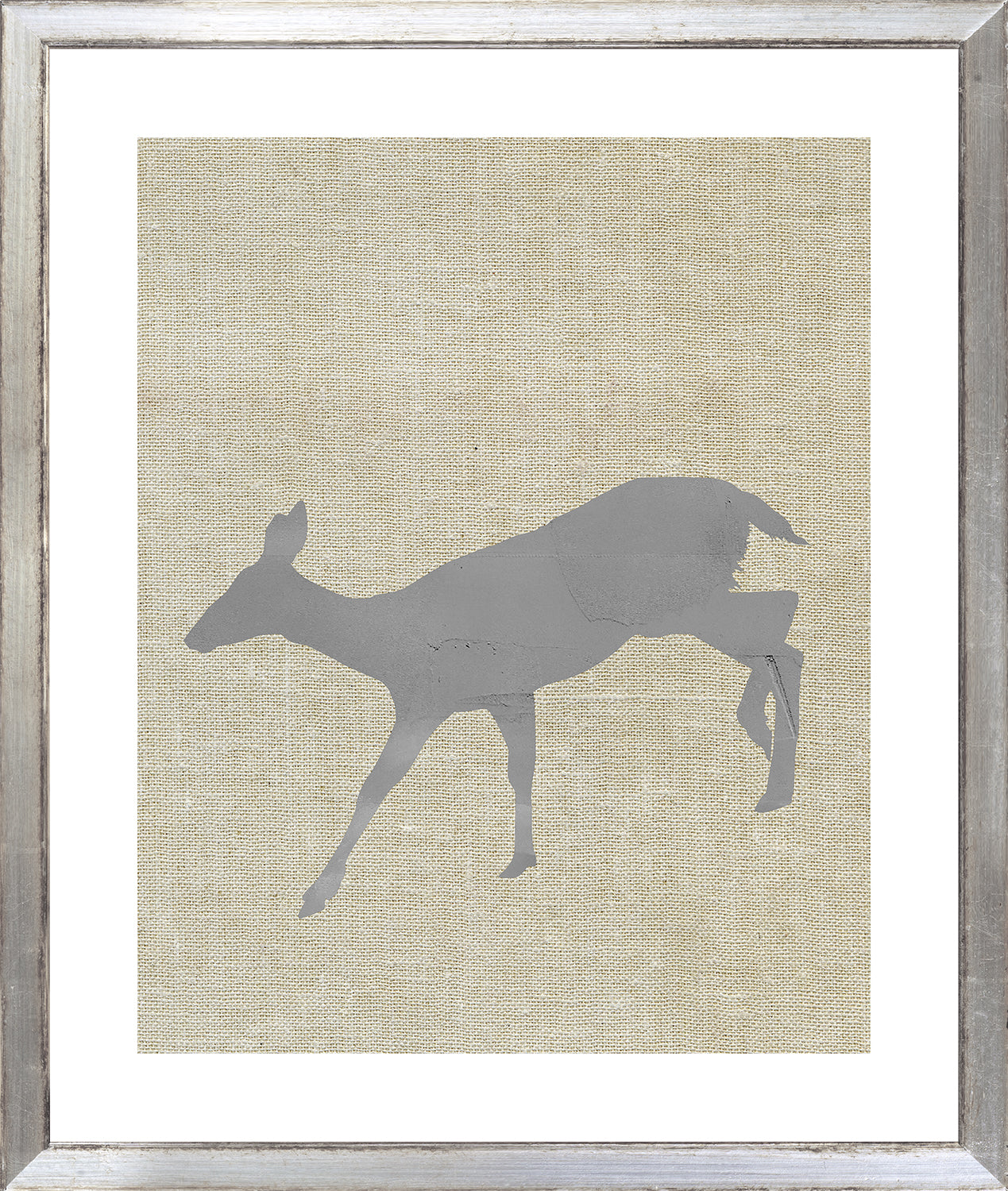 Posed Deer Silhouette Trio II (IV-VI) Bundle — figurative fine art print shown from another angle
