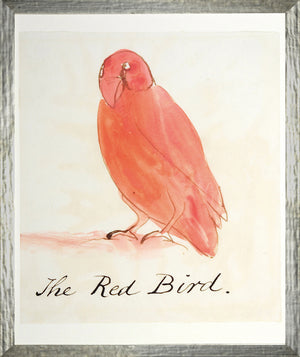 The Red Bird framed art print