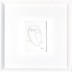 17 × 17 in – White Frame