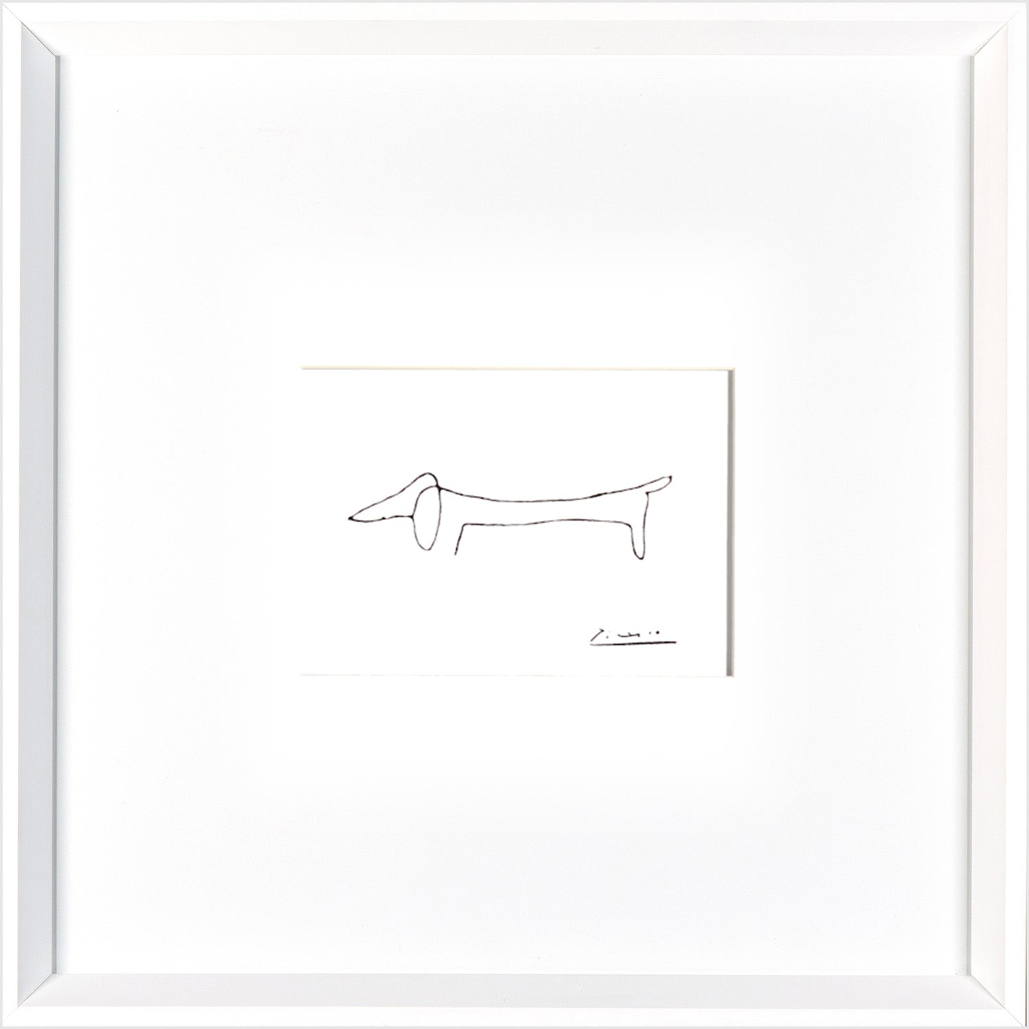 Picasso Dog — nature and landscape fine art print shown from another angle