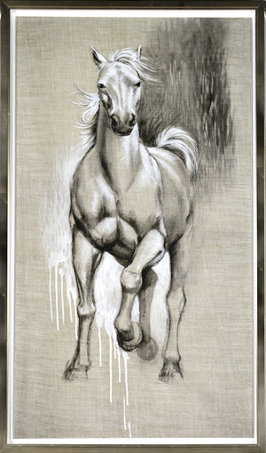Freedom Run III — nature and landscape fine art print in neutral tones at Laurie Yapp Home
