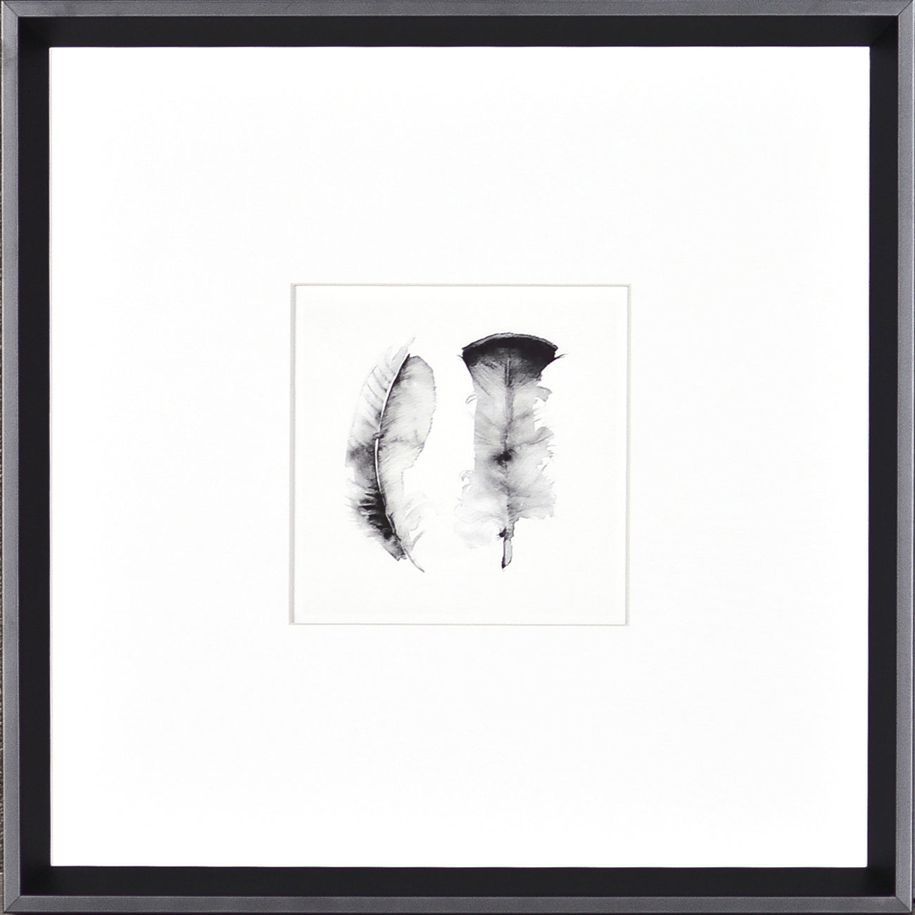 Watercolor Feathers — nature and landscape fine art print in neutral tones at Laurie Yapp Home