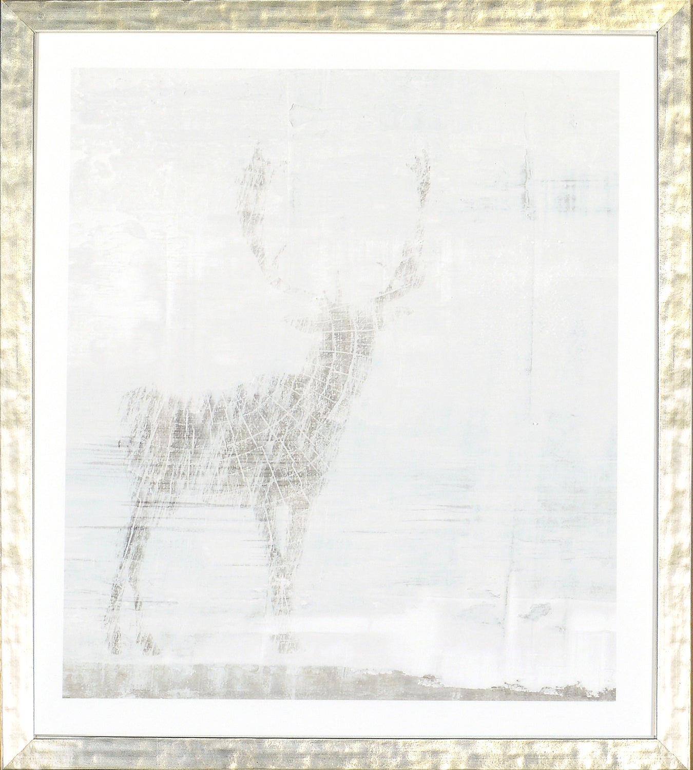 Deer Silhouettes – Taupe I — nature and landscape fine art print in neutral tones at Laurie Yapp Home