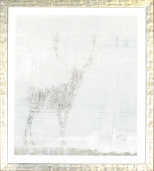Deer Silhouettes – Taupe I — nature and landscape fine art print in neutral tones at Laurie Yapp Home