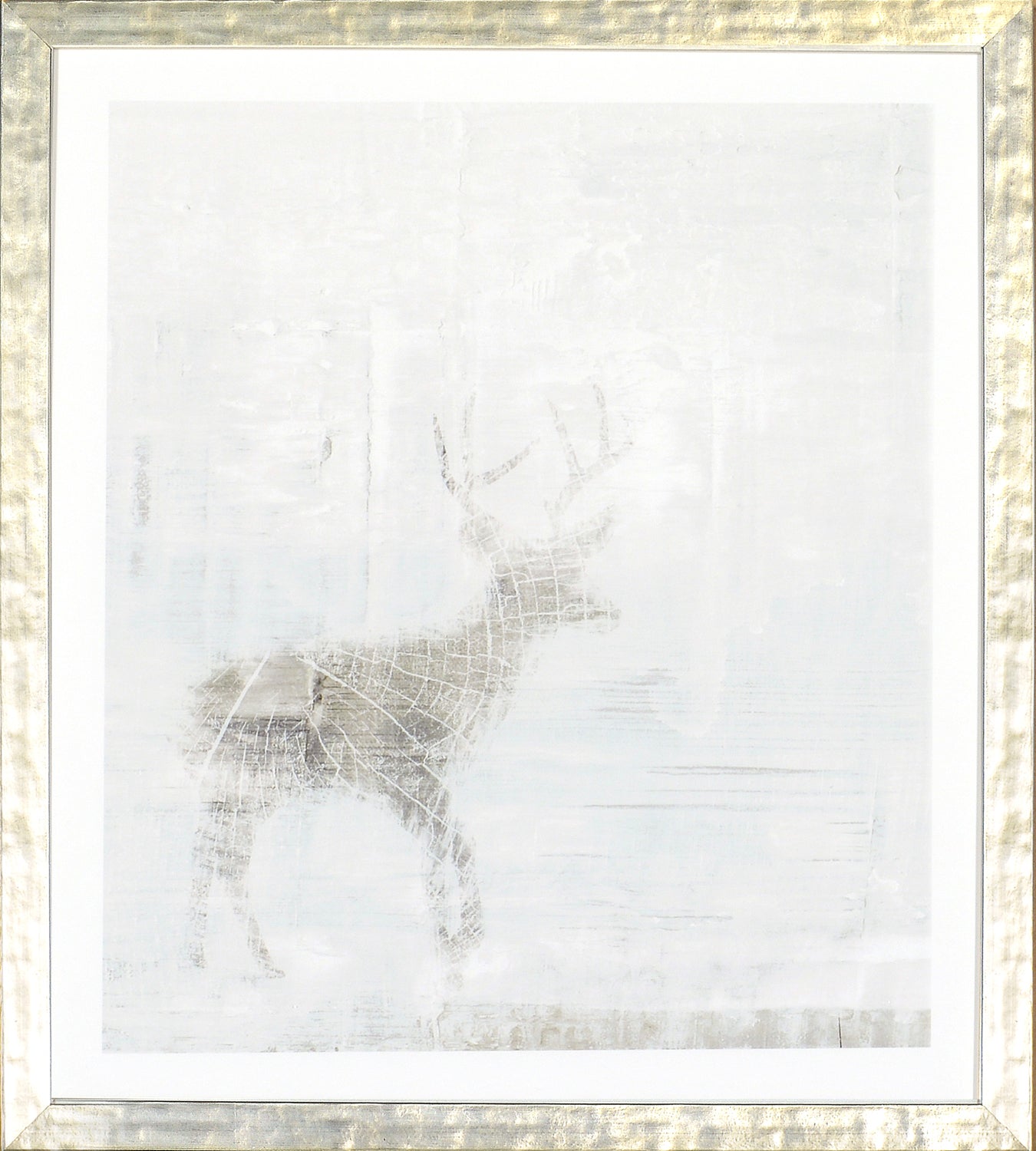 Deer Silhouettes – Taupe IV — nature and landscape fine art print in neutral tones at Laurie Yapp Home